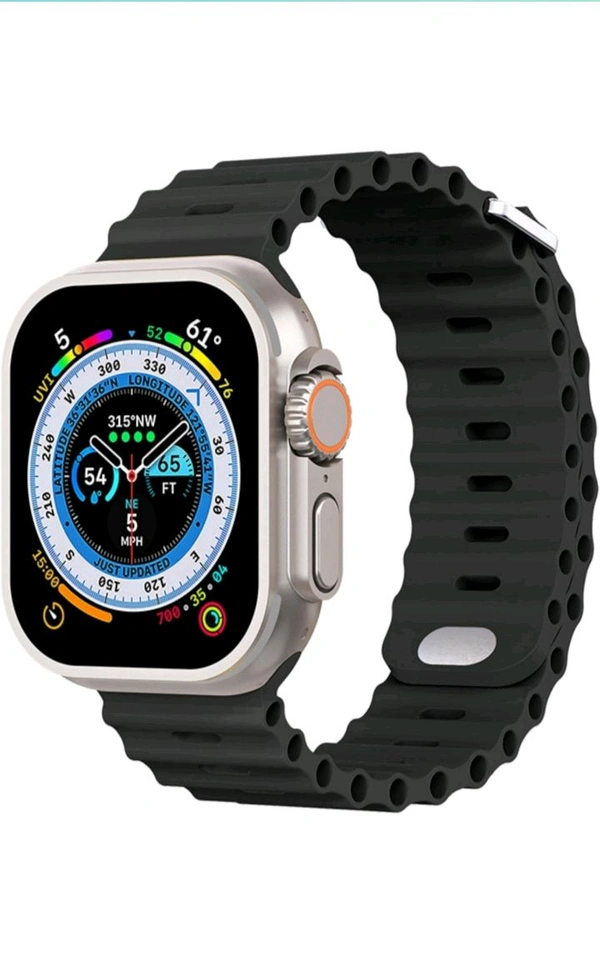 T800 Ultra Smart Watch with Beautiful Strap, Bluetooth Calling Smart Watch, 1.99" Touch Display with Fitness & Outdoor, Health & Medical Tracker, 8 Unique UI Interactions - Web Orange