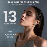 Bluetooth Earbuds with Smart Display Case, Noise Cancellation, and Long Battery Life | True Wireless Stereo (TWS) Earbuds with Touch Control, LED