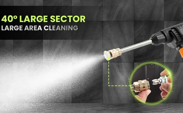 48V Car Washer Gun Wireless High Pressure Washer Water Spray Gun, Car washing Kit