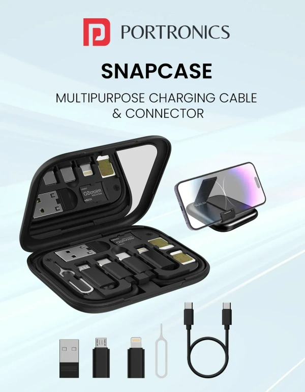 PORTRONICS SNAPCASE 60W - Black