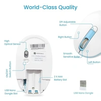 PORTRONICS TOAD 11 Wireless Mouse - White