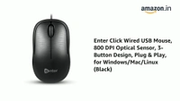 ENTER CLICK USB MOUSE - Black