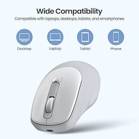 PORTRONICS TOAD 7 Rechargeable Wireless Mouse - White