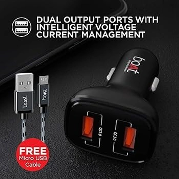 BOAT CAR CHARGER - Black
