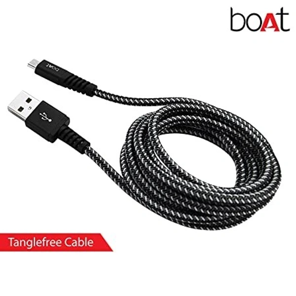 BOAT RUGGED MICRO USB CABLE V3 - Black