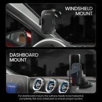 Portronics PORTRONICS CLAMP M4 UNIVERAL MOBILE HOLDER - Black