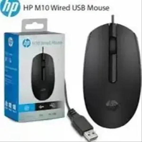 HP M10 Wired Mouse - Black