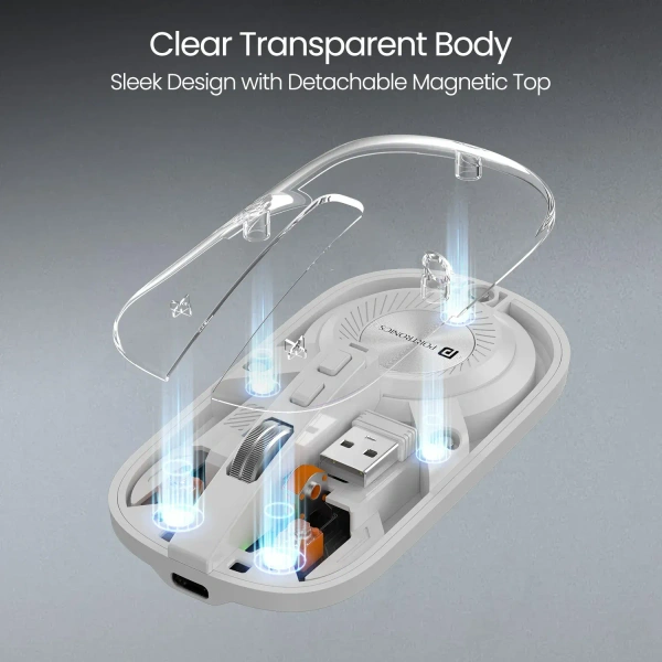 Portronics PORTRONICS TOAD 8 RECHAREABLE WIRELESS MOUSE - White