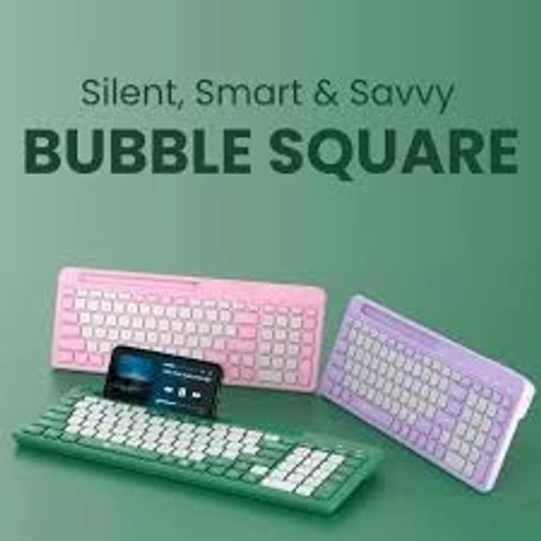 PORTRONICS BUBBLE SQUARE WIRELESS KEYBOARD - Purple