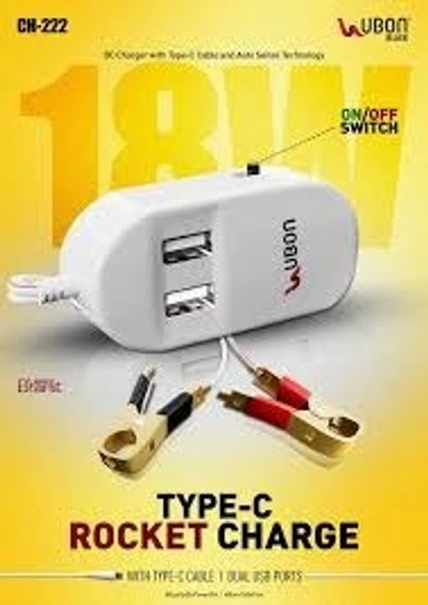 UBON CH222 ROCKET CHARGE 15W - White