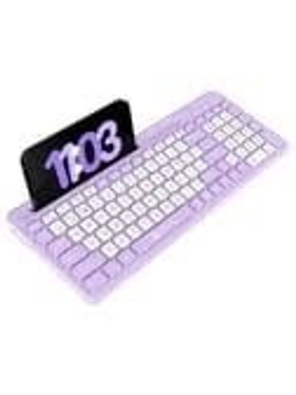 PORTRONICS BUBBLE SQUARE WIRELESS KEYBOARD - Purple