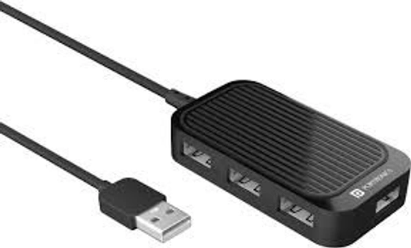 PORTRONICS M PORT 4D ( 4-PORT USB HUB ) - Black