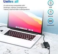 PORTRONICS M PORT 4D ( 4-PORT USB HUB ) - Black