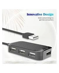 PORTRONICS M PORT 4D ( 4-PORT USB HUB ) - Black
