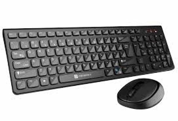 PORTRONICS KEY 7 COMBO WIRLESS KEYBOARD & MOUSE - Black