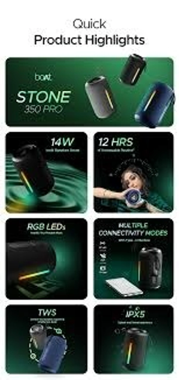 BOAT Stone 350 PRO - Black