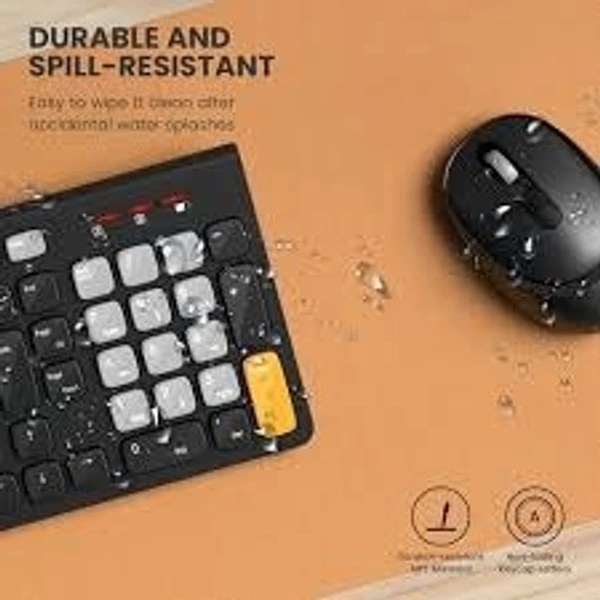 PORTRONICS KEY7 COMBO - Black+Orange