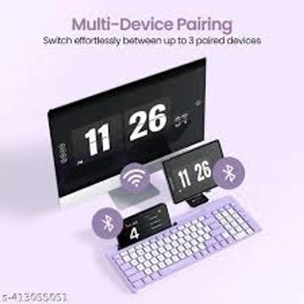 PORTRONICS BUBBLE SQUARE WIRELESS KEYBOARD - Purple