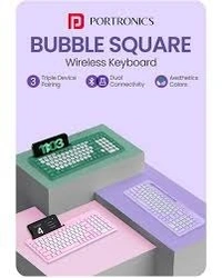 PORTRONICS BUBBLE SQUARE WIRELESS KEYBOARD - Purple