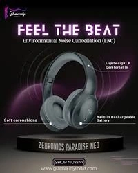 ZEBRONICS PARADISE NEO WIRELESS HEADPHONE - Black