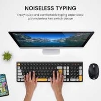 PORTRONICS KEY7 COMBO - Black+Orange