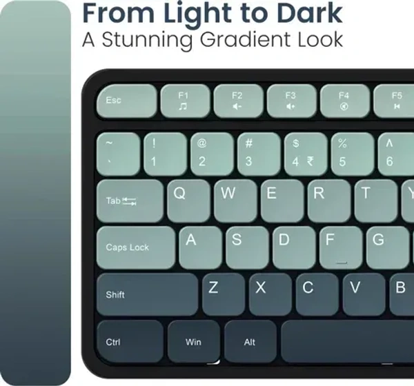 PORTRONICS KEY11 RECHARGEABLE WIRLESS COMBO - Blue