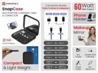 PORTRONICS SNAPCASE 60W - Black