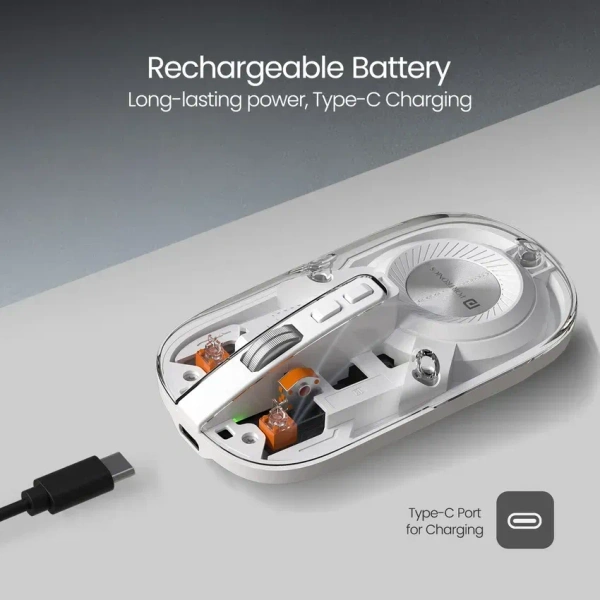 Portronics PORTRONICS TOAD 8 RECHAREABLE WIRELESS MOUSE - White