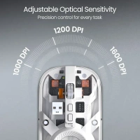 Portronics PORTRONICS TOAD 8 RECHAREABLE WIRELESS MOUSE - White