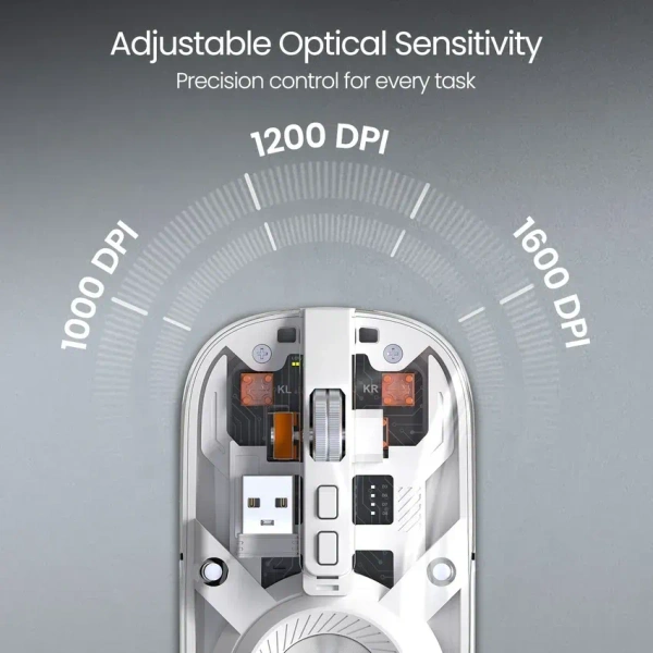 Portronics PORTRONICS TOAD 8 RECHAREABLE WIRELESS MOUSE - White