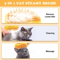 3-in-1 Pet Grooming Comb | Self-Cleaning Brush for Dogs & Cats | Massage & Steam Feature Included