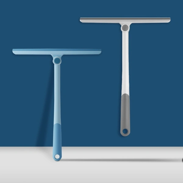 360-Degree Rotating T-Shaped Glass Water Wiper - Multi-Purpose Shower Squeegee for Mirrors, Windows, and Shower Doors