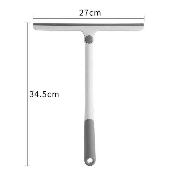 360-Degree Rotating T-Shaped Glass Water Wiper - Multi-Purpose Shower Squeegee for Mirrors, Windows, and Shower Doors