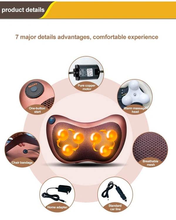 Shiatsu Electric Massage Pillow β Full Body Neck, Shoulder & Car Seat Relaxation