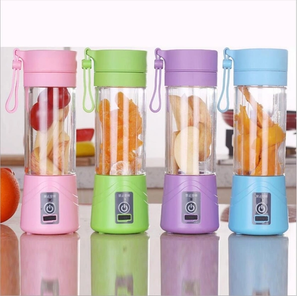 Compact Portable USB Rechargeable Blender Mixer 380ml Multipurpose Juicer Extractor with Egg Whisk, Food Cutter Function