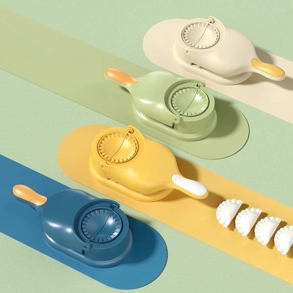 Dumpling Master: 2-in-1 Dough Press & Wrapper Maker Kit - Multicolor Kitchen Tool for Homemade Dumplings