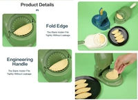 Dumpling Master: 2-in-1 Dough Press & Wrapper Maker Kit - Multicolor Kitchen Tool for Homemade Dumplings