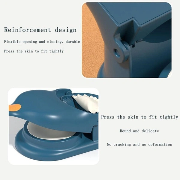 Dumpling Master: 2-in-1 Dough Press & Wrapper Maker Kit - Multicolor Kitchen Tool for Homemade Dumplings