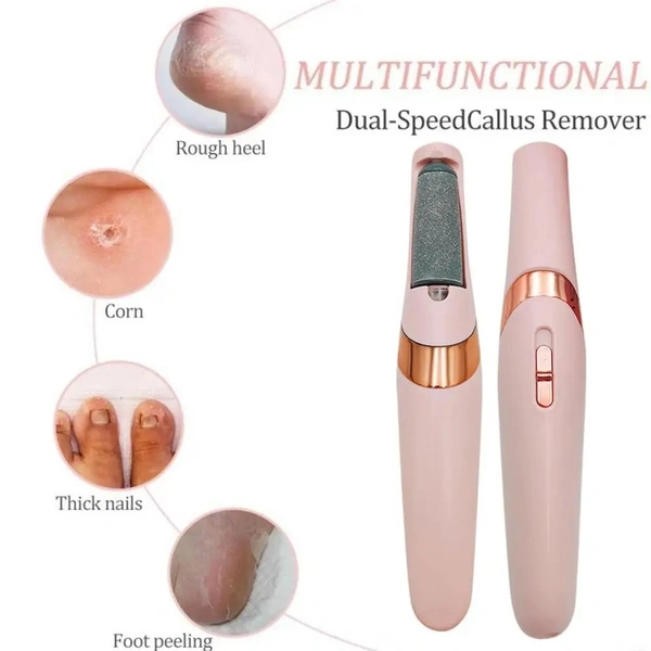 Electric Callus Remover: Rechargeable Foot File for Smooth Skin - Cordless Pedicure Tool to Remove Dry Coarse Skin, Calluses, and Corns on Heels