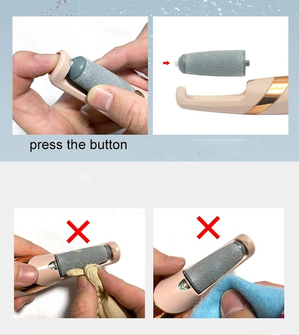 Electric Callus Remover: Rechargeable Foot File for Smooth Skin - Cordless Pedicure Tool to Remove Dry Coarse Skin, Calluses, and Corns on Heels