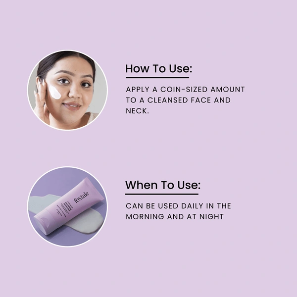 Foxtale Nourishing Face Moisturizer with Niacinamide for 24 Hr Hydration, Lightweight & Non-Sticky, For Soft & Glowing Skin, Men & Women, All Skin Type