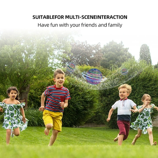 Galactic Orbiter: Flying Ball Toy with Boomerang Effect - Hovering Cosmic Globe Spinner for Hand Drone Fun