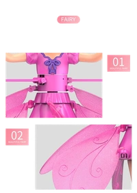 Magical Levitating Fairy: Interactive Gesture-Sensing Toy for Kids - Sensor-Equipped Inductive Aircraft - Mini Helicopter Flying Toy