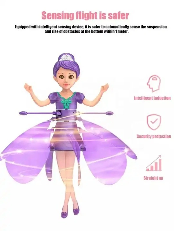 Magical Levitating Fairy: Interactive Gesture-Sensing Toy for Kids - Sensor-Equipped Inductive Aircraft - Mini Helicopter Flying Toy