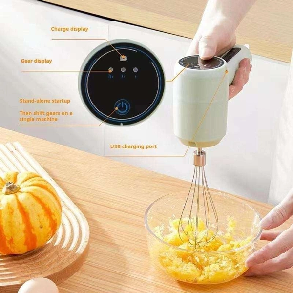 Multipurpose Portable Wireless Electric Egg Beater for Mixing Biscuits, Brownie, Cake, Dough, Bakery)