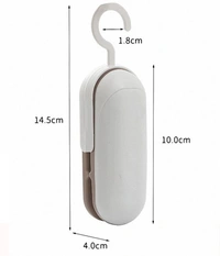 Portable Handheld Mini Bag Sealer: 2-in-1 Heat Sealer & Cutter, Battery-Powered Vacuum Sealing Saver Machine