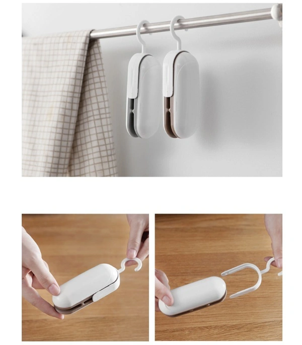 Portable Handheld Mini Bag Sealer: 2-in-1 Heat Sealer & Cutter, Battery-Powered Vacuum Sealing Saver Machine