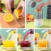 Portable Wireless Rechargeable Fruit Squeezer Electric Juicer for Mosambi, Oranges, Lemons, and More fruit