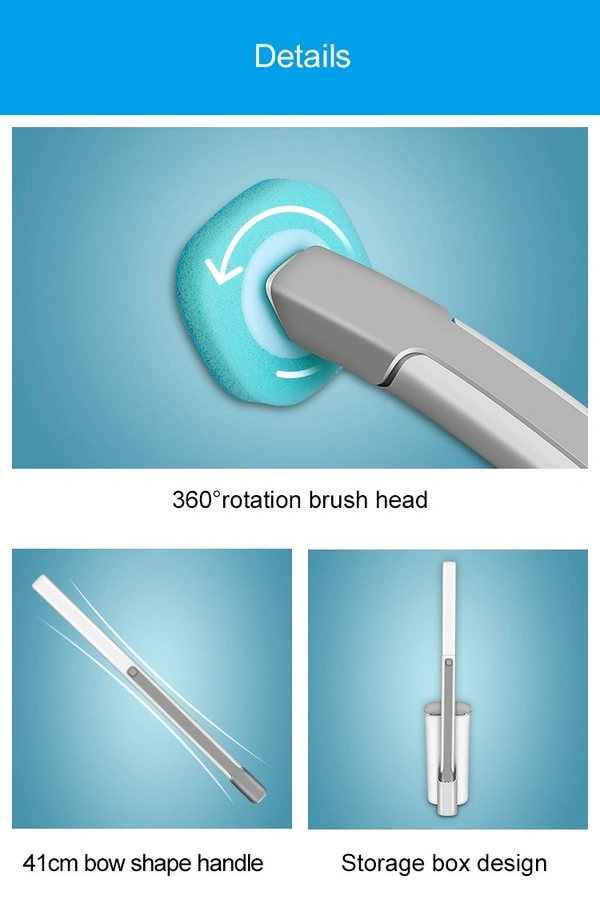 SmartShine Disposable Bathroom HygieneGuard Scrubber Kit with 8 Refill