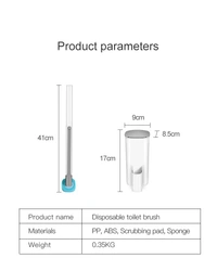 SmartShine Disposable Bathroom HygieneGuard Scrubber Kit with 8 Refill